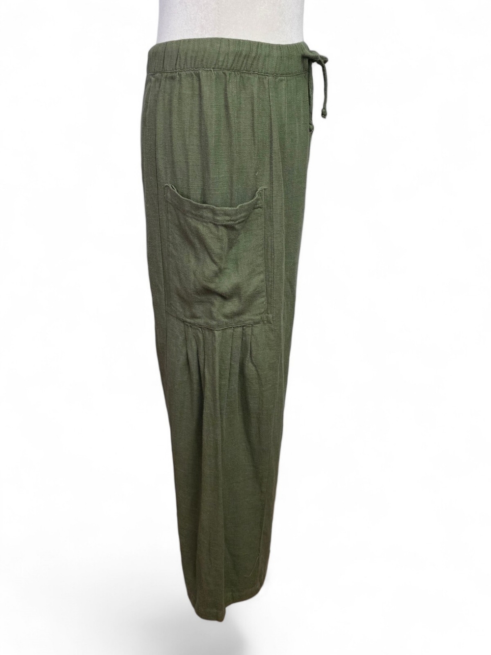 Relaxed Olive Drawstring Joggers for Women - Picture 8 of 14